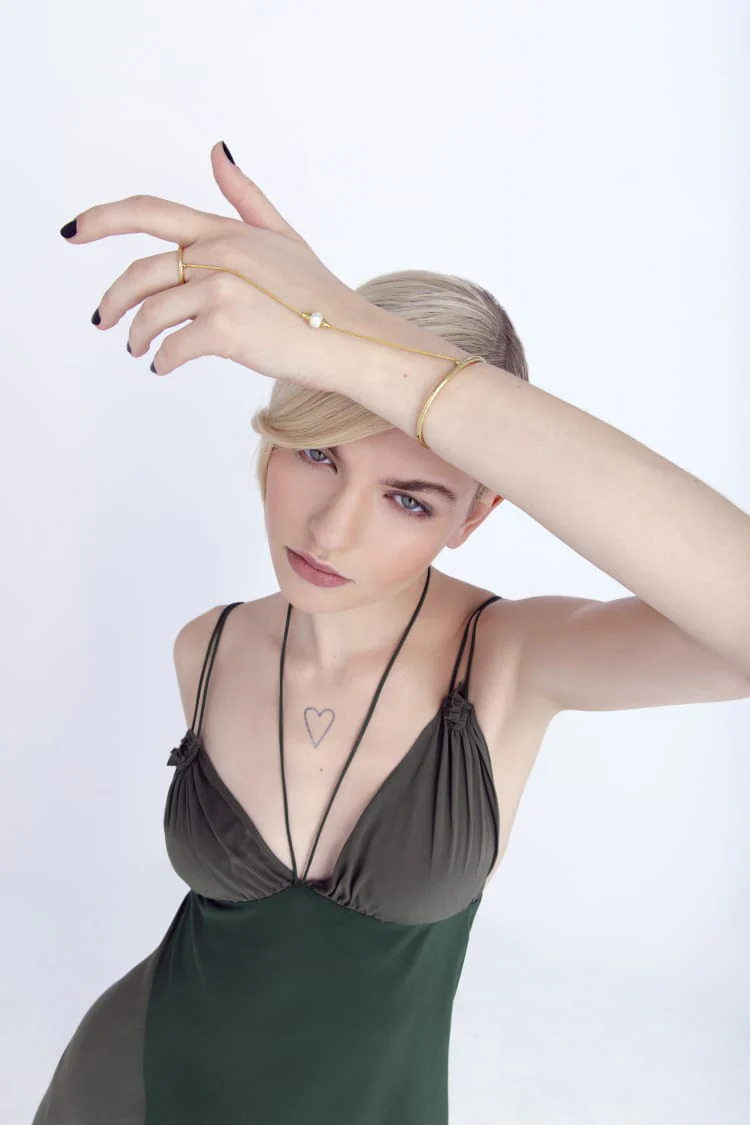 Gold Hand Bracelet Chain - Image 4