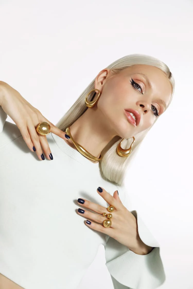 Gold Chunky Ball Ring - Image 7