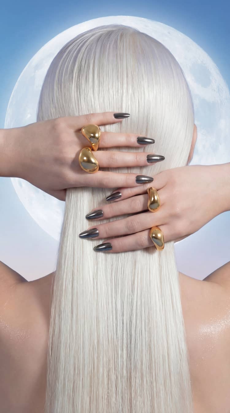 Chunky Sculptural Ring in Gold - Image 3