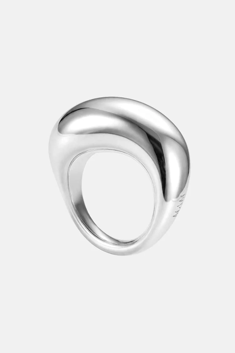 Chunky Sculptural Ring in Silver - Image 3