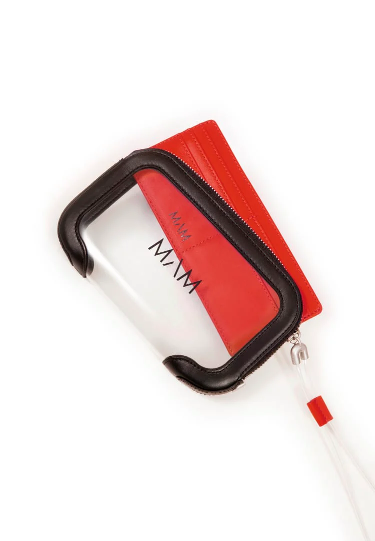 Crossbody wallet in red - Image 3