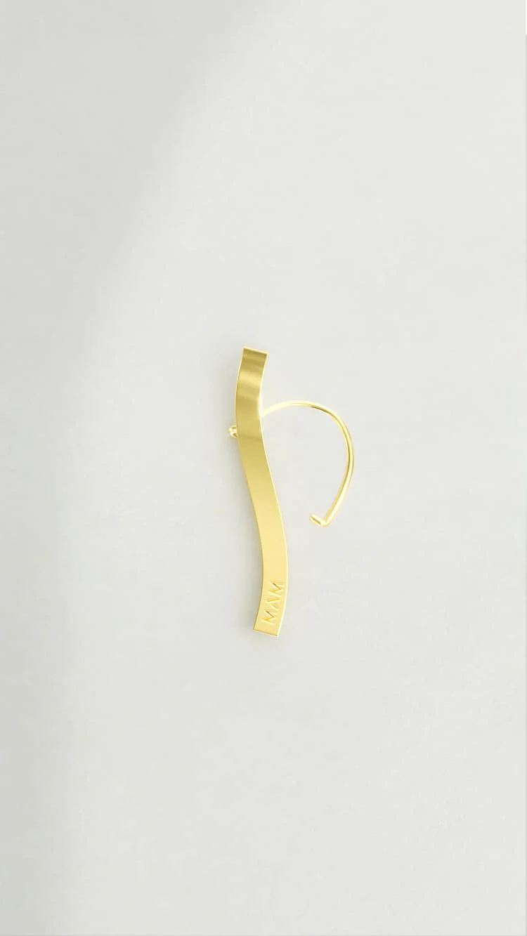 Gold Bar Ear Cuffs - Image 3
