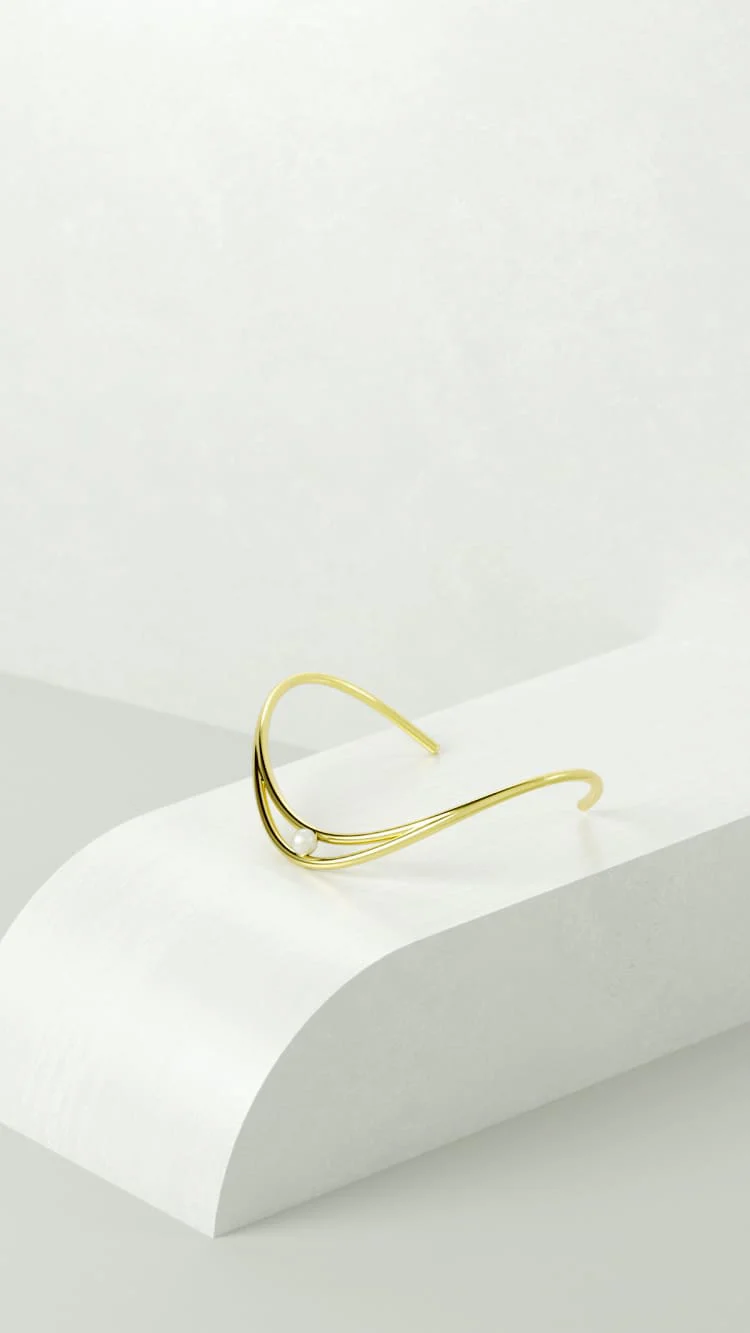 Gold Pearl Anklet - Image 6