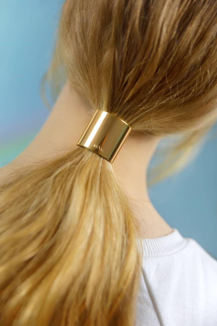 Small Gold Ponytail Cuff - Image 3
