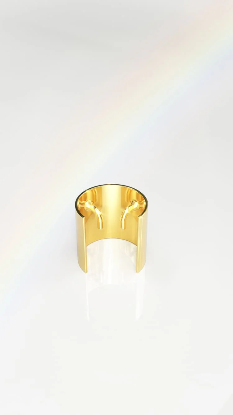 Small Gold Ponytail Cuff - Image 5