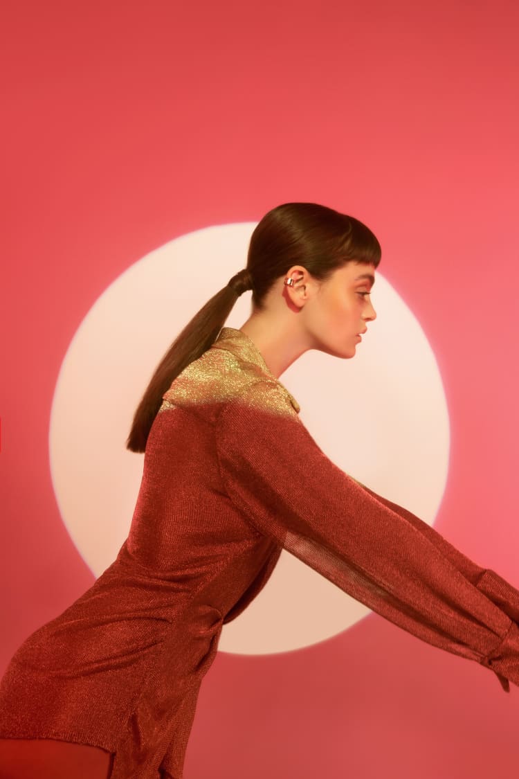 Gold Round Ear Cuff - Image 4