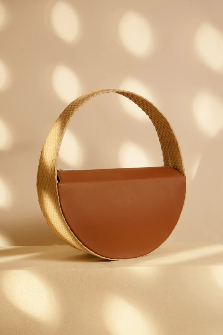 large round raffia bag - Image 3