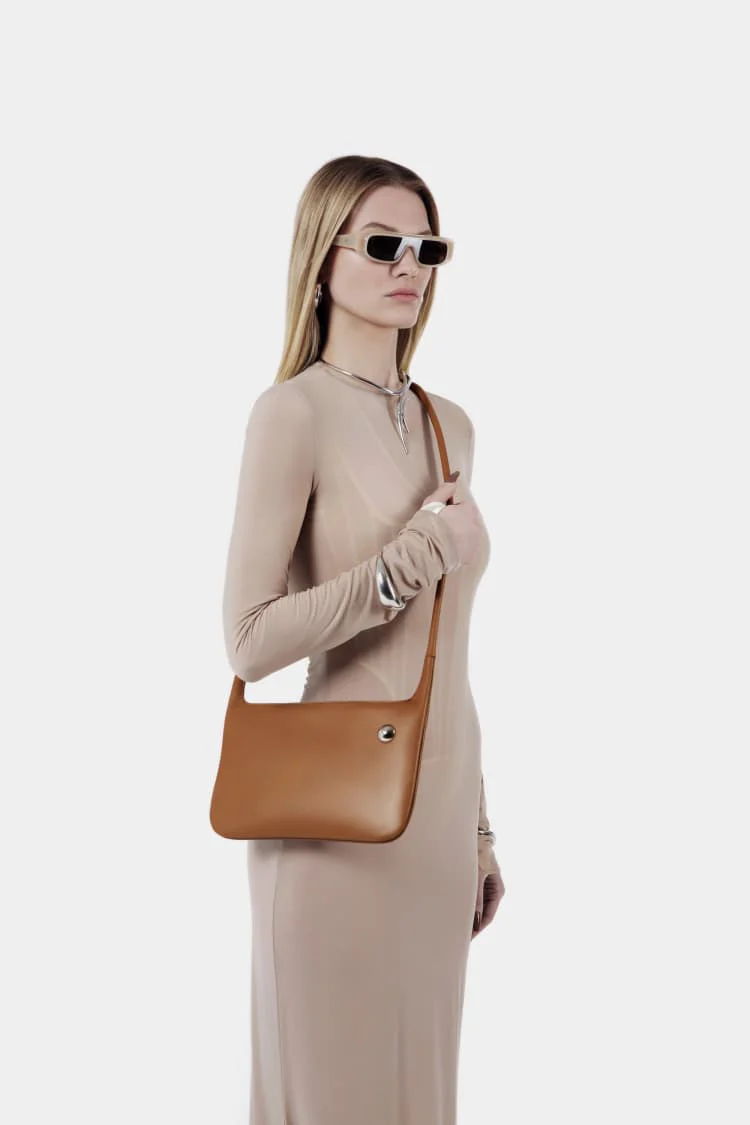LOCK bag | brown clutch bag - Image 6
