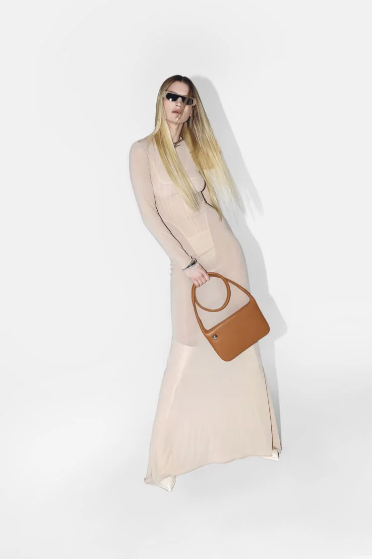 LOCK bag | brown clutch bag - Image 9