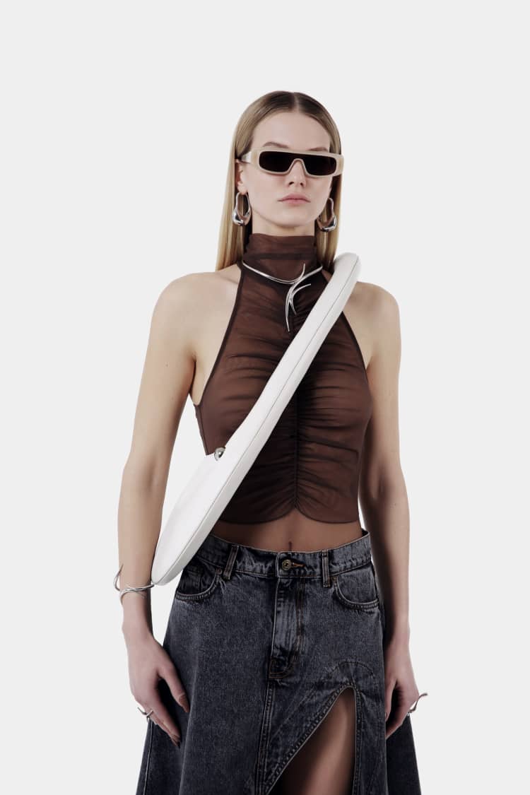 LOCK bag | white shoulder bag - Image 6