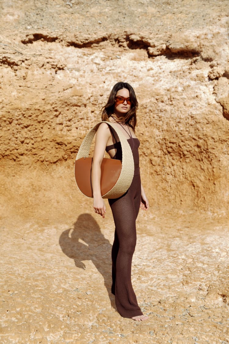 Raffia round large bag - Image 3