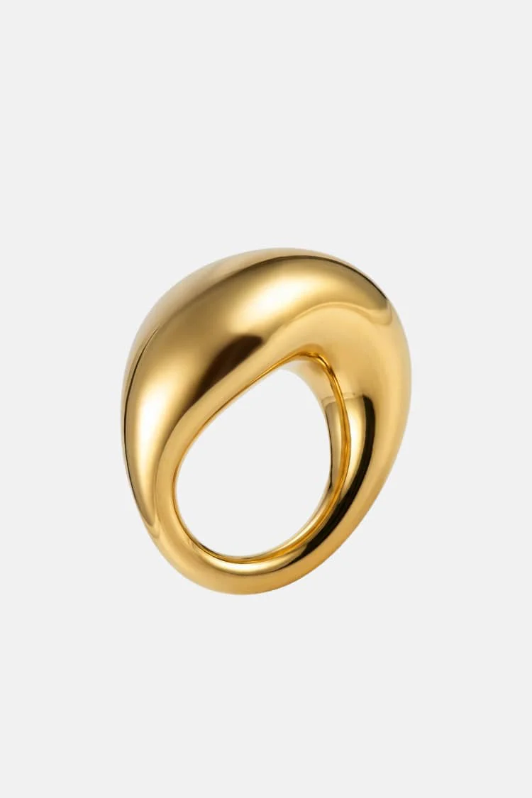Sculptural Ring in Gold - Image 4