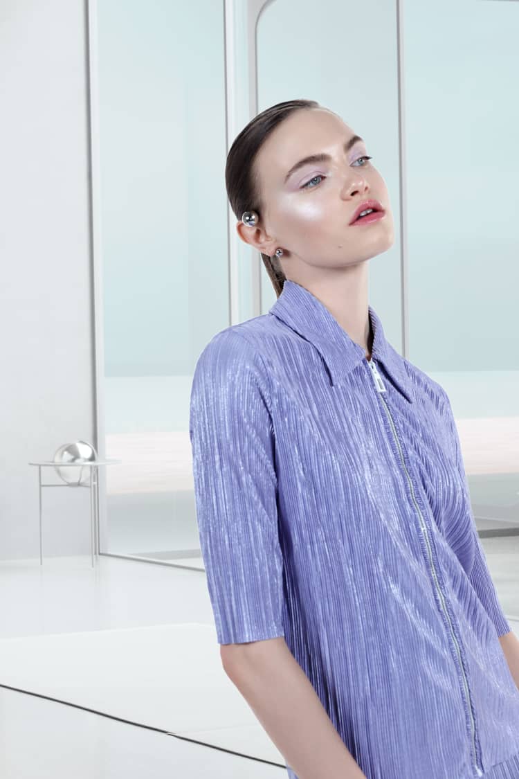 Silver Ball Ear Cuff - Image 3