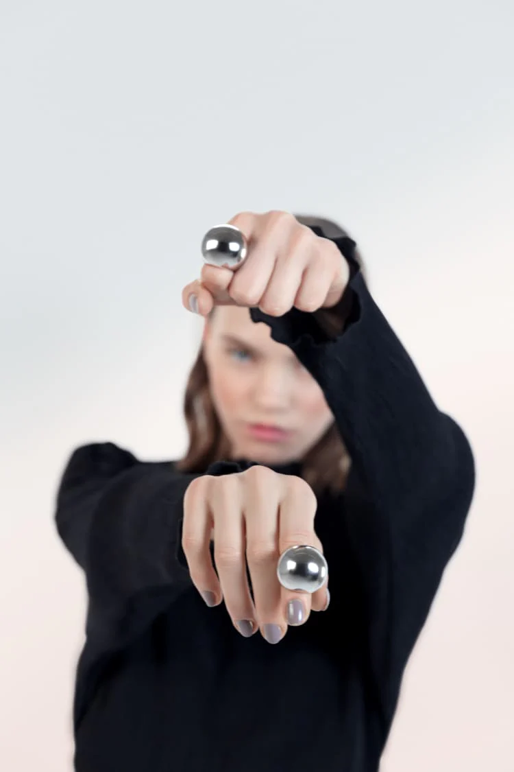 Silver Dome Ring - Image 3