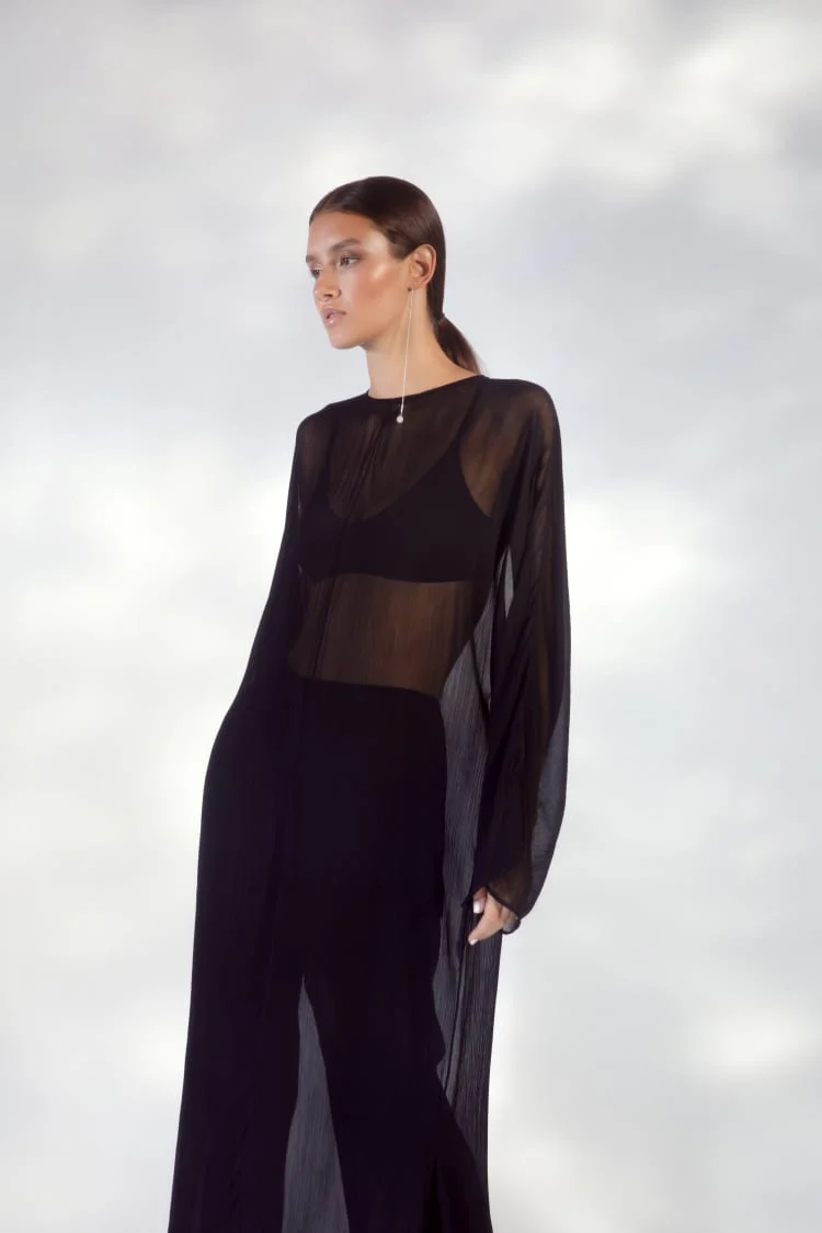 Silver Drop Earrings with Pearl - Image 4