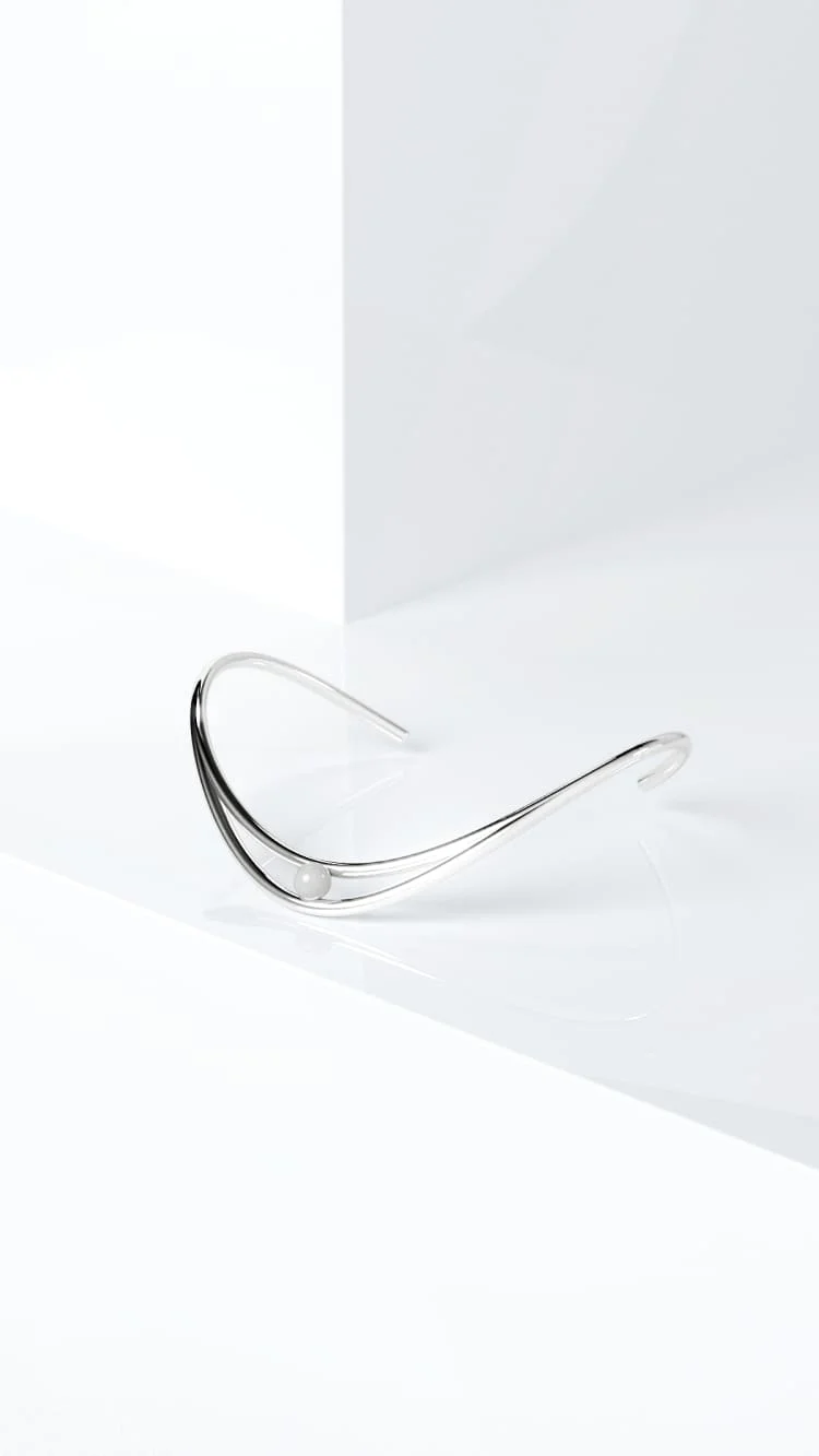Silver Pearl Anklet - Image 5