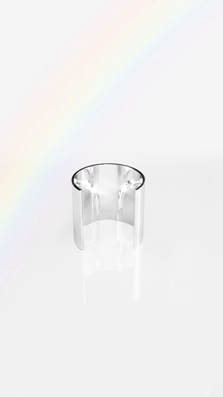 Small Silver Ponytail Cuff - Image 4