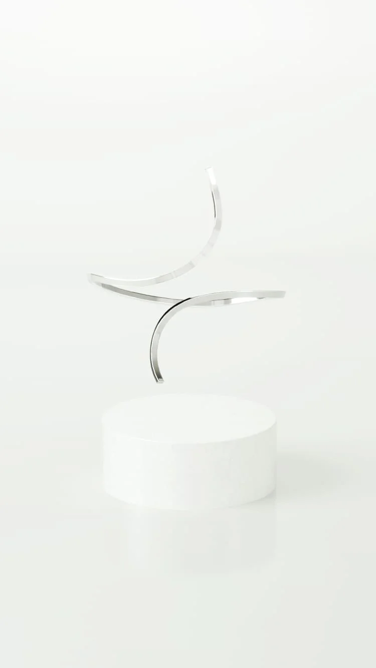 Silver Spiral Ankle Bracelet - Image 4