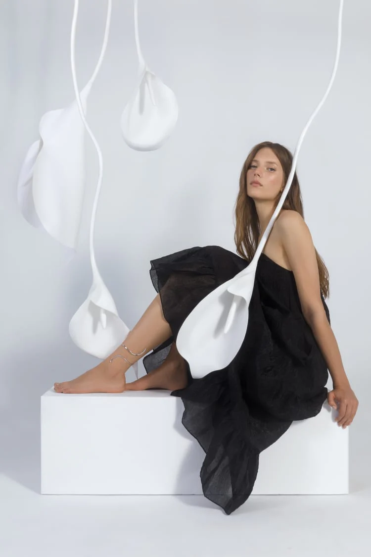 Silver Spiral Ankle Bracelet - Image 5