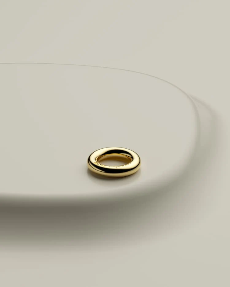 Gold Simple Ring - Image 3