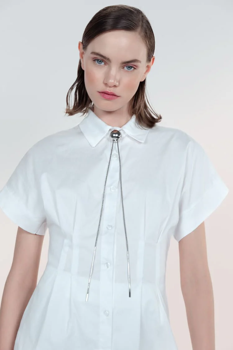 Silver Sliding Knot Necklace - Image 3