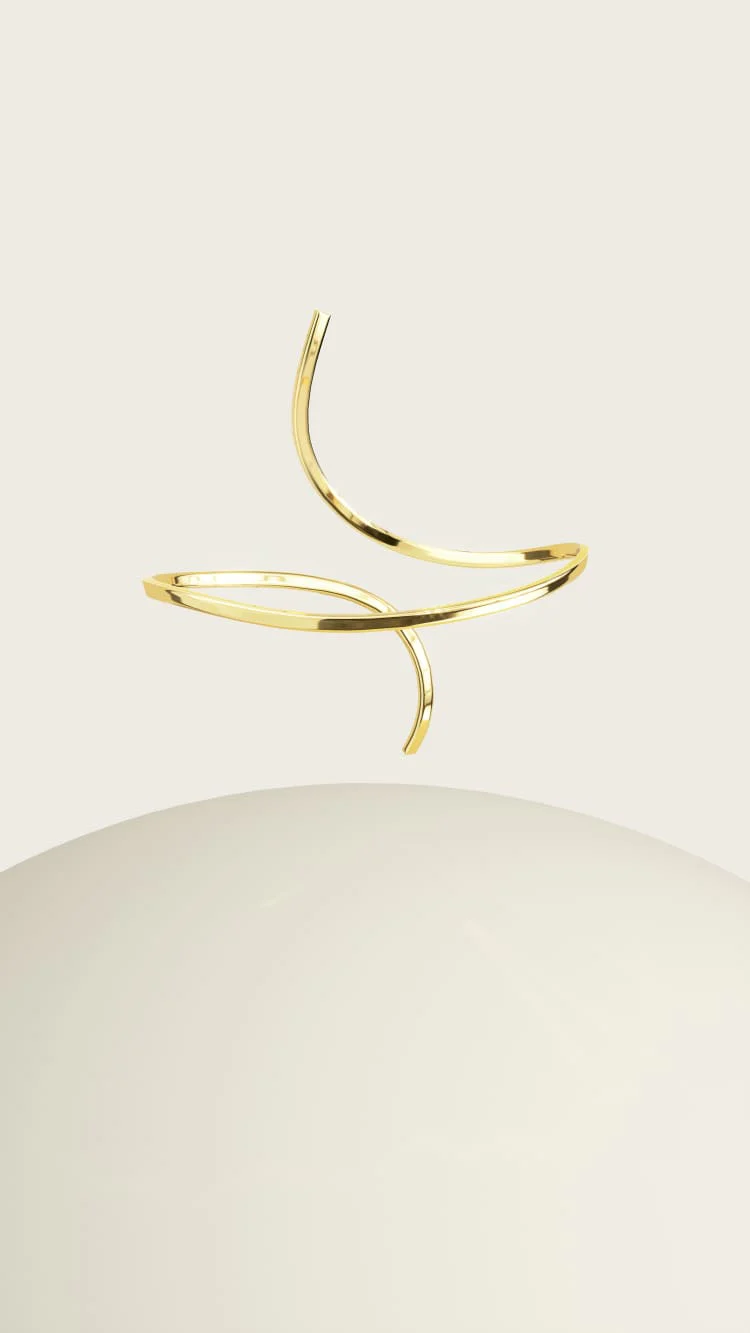 Gold Spiral Anklet - Image 6