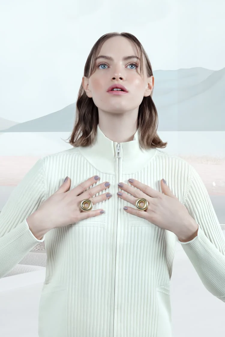 Gold Donut Ring - Image 3