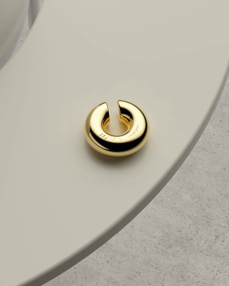 Gold Thick Ear Cuff - Image 3